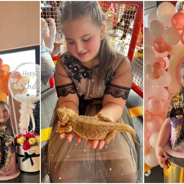 Луксузен роденден за ќерката на Агнеса: Змии, гуштери и други несекојдневни „гости“ беа дел од забавата