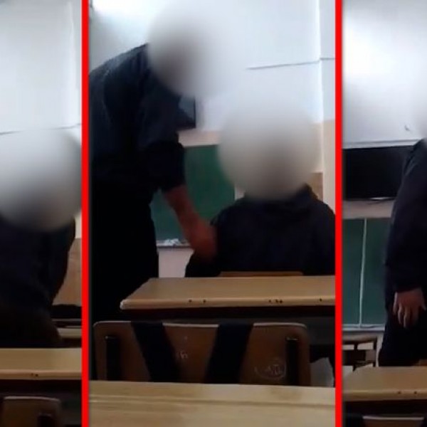 Вознемирувачко видео: Наставник физички напаѓа осмоодделенец во училиште во Србија