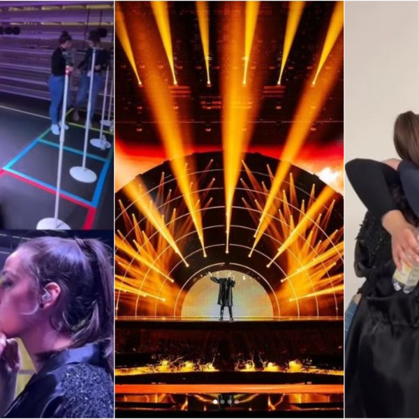 Видео од првата проба за Евровизија: Андреа покажа дел од подготовките за сцена и како ќе изгледа
