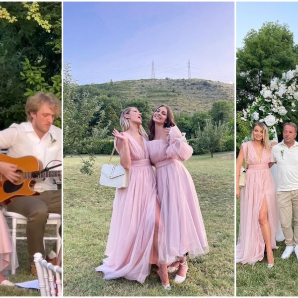 Се омажи сестрата на Џејла Рамовиќ: На луксузната венчавка за микрофонот се фати и младата пејачка (ВИДЕО)