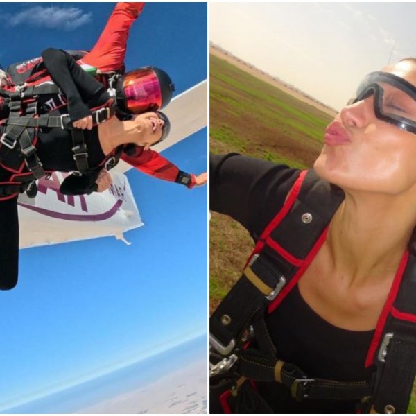 Бела Хадид скокна од авион и призна: Луѓето што ги сакам, ги терам да скокаат со мене (ФОТО)