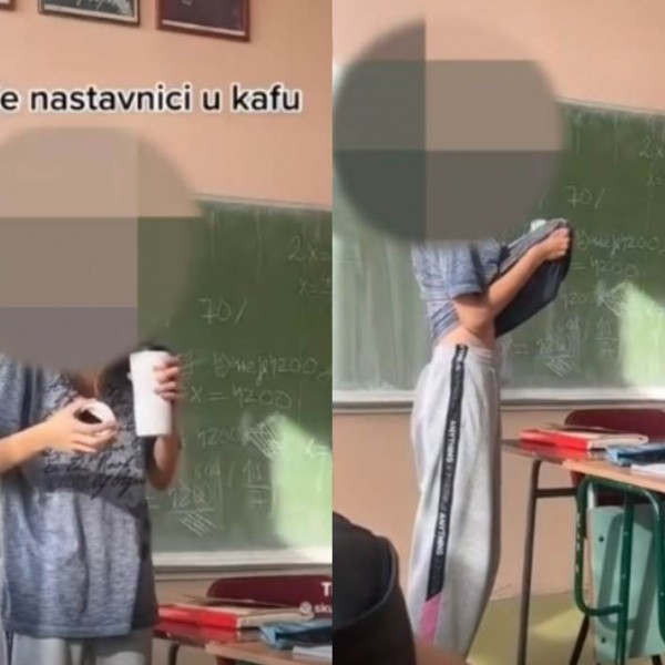 Војна на социјалните мрежи поради видео на ученичка од Србија: Ја фатија како им плука на наставниците во кафето- на некои им е смешно, други се згрозени