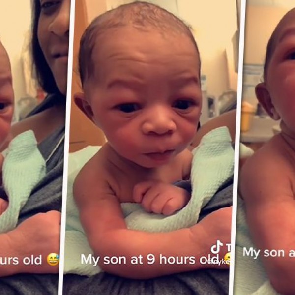 Ова бебе ги збуни сите: Момче од Хаваи ја држи главата исправена неколку часа по раѓањето (ВИДЕО)