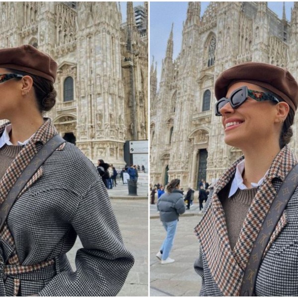 Комбо на денот: Сара Јо совршениот моден изглед го прошета низ Милано