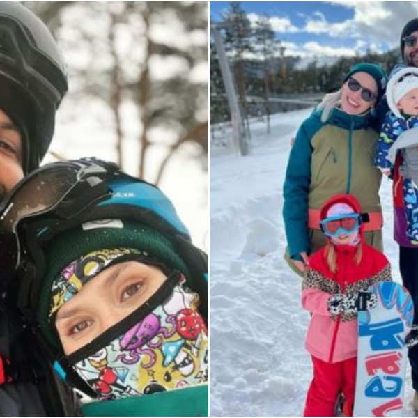 Семејна идила од Златибор: Прв снег за Кирил, искуство кое не се заборава за Илина (ФОТО)
