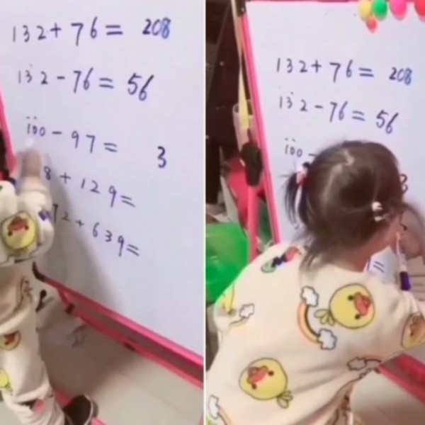 Бебе гениј собира и одзема трицифрени броеви: Начинот на кој ги пресметува е импресивен (ВИДЕО)