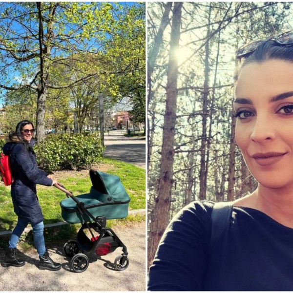 Една е тетка: Андријана Јаневска отпатува во Италија за да го види внукот (ФОТО)