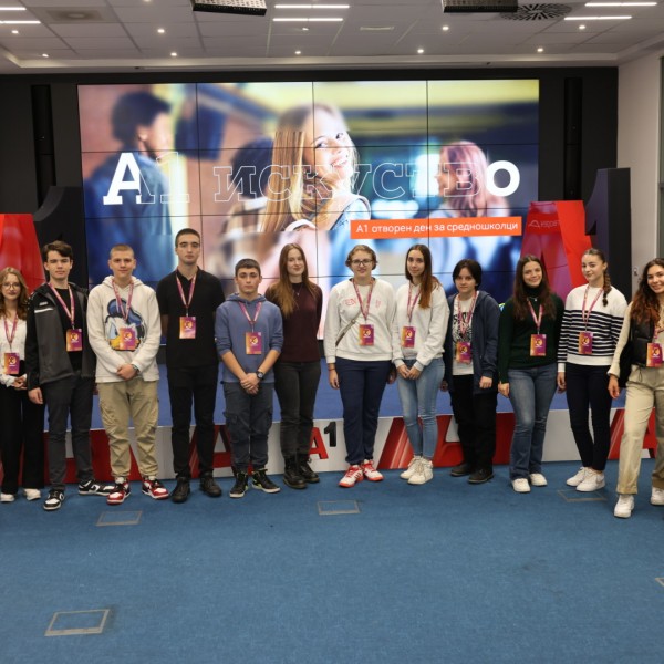 А1 Македонија се вклучи во иницијативата “Social Day!” и ги отвори вратите за 15 млади и амбициозни средношколци