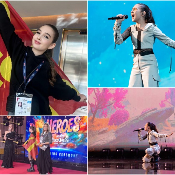 Стискаме палци за Тамара Грујоска: Македонската претставничка на Јуниорска Евровизија имаше успешна прва проба во Ница