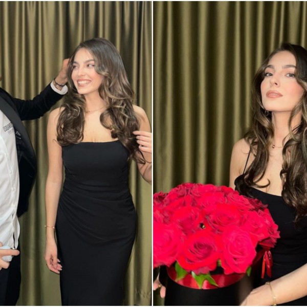 Џејла Рамовиќ „падна“ во раце на нашиот стилист Марјан Петров: И букет црвени рози за пејачката
