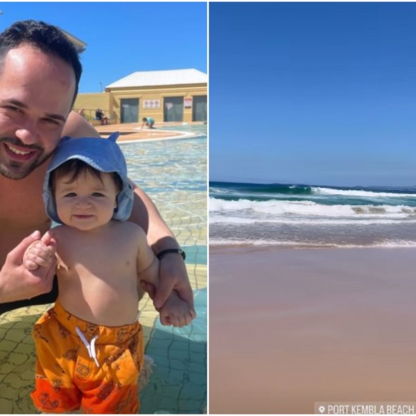 Малиот Никола на прво далечно патување: Мими и Филип Нуне го однесоа синот со нив во Австралија