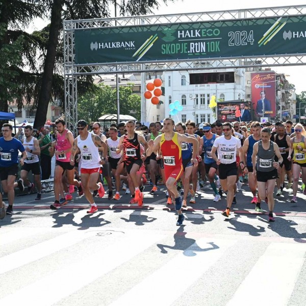 Денеска се одржа 8. издание на „Халк Еко Скопје Трча 10км“ 1650 учесници застанаа на старната линија