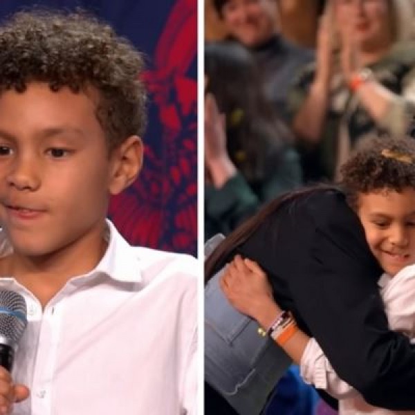 И покрај болеста, осумгодишното момче храбро застана на сцената и пееше: Сите присутни во салата заплакаа