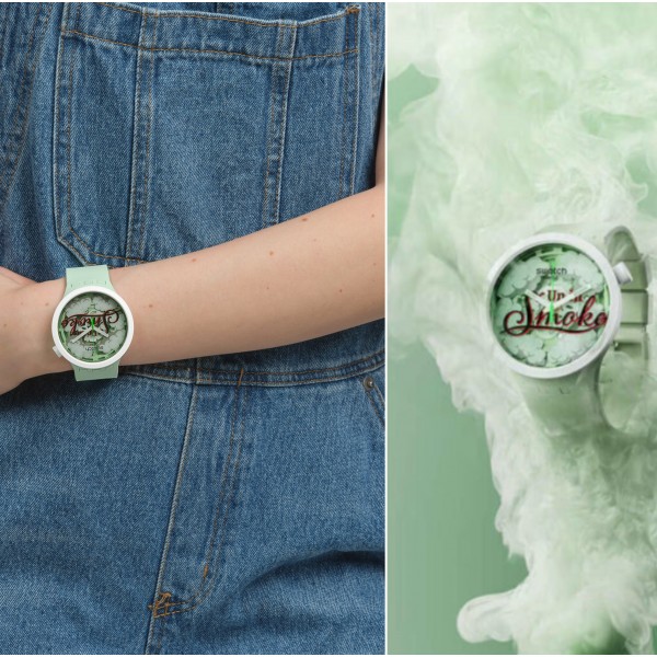 Часовник на неделата: Swatch UP IN SMOKE - уметност на рака